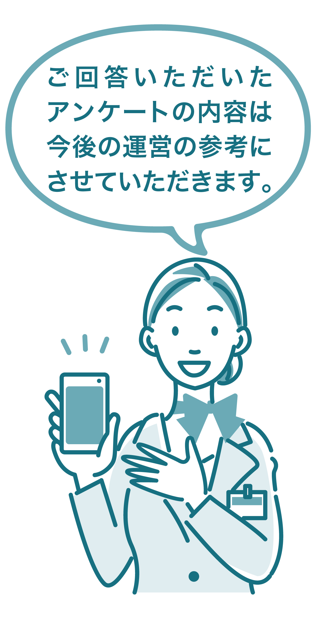 アンケートの内容は今後の運営の参考にさせていただきます